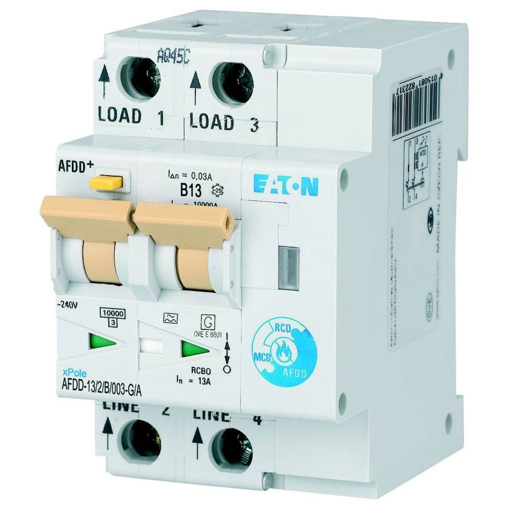 Eaton Brandschutzschalter AFDD-13/2/B/003-G/A-0