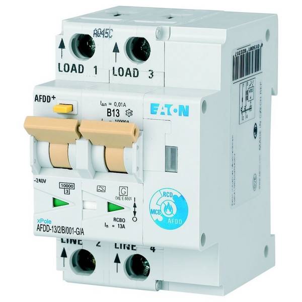 Eaton Brandschutzschalter AFDD-13/2/B/001-G/A