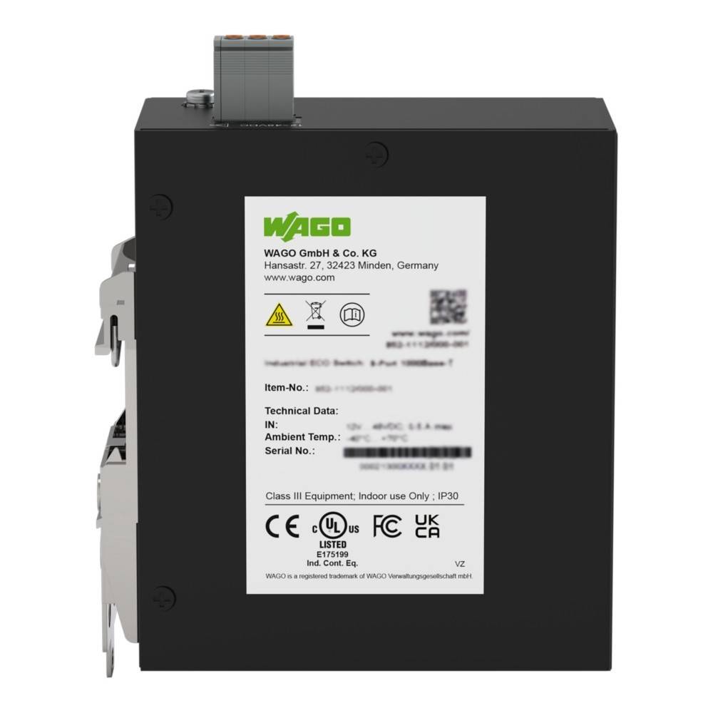 WAGO 852-1112/000-001 Industrial-ECO-Switch 8 Ports 1000Base-T Industriematerial Automation-2