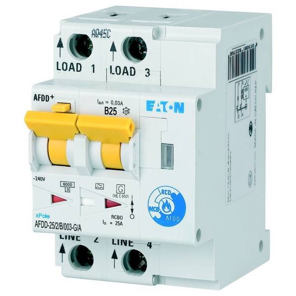 Eaton Brandschutzschalter AFDD-25/2/B/003-G/A
