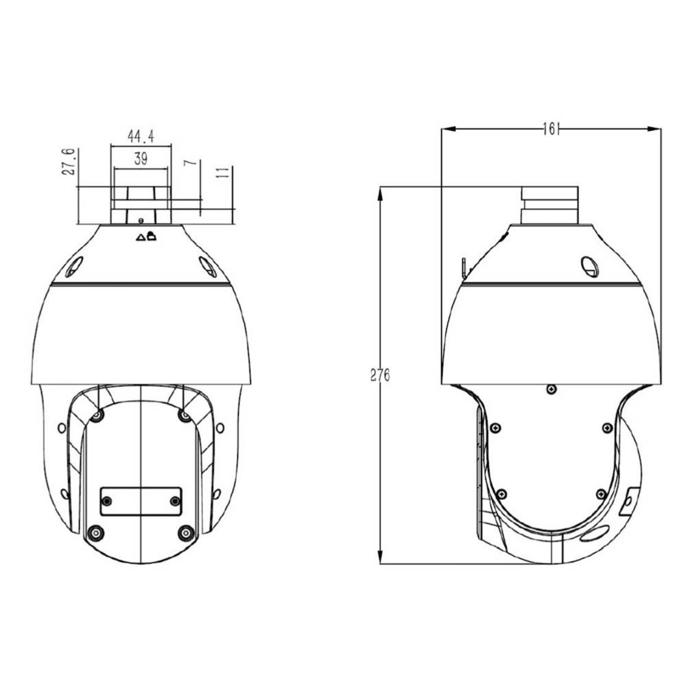 Grothe 2MPX IP PTZ-Kamera VK 1099/386-1