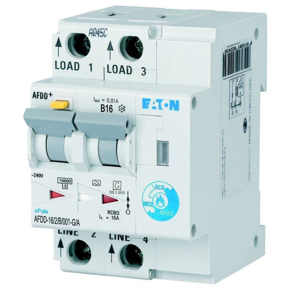 Eaton Brandschutzschalter AFDD-16/2/B/001-G/A-0