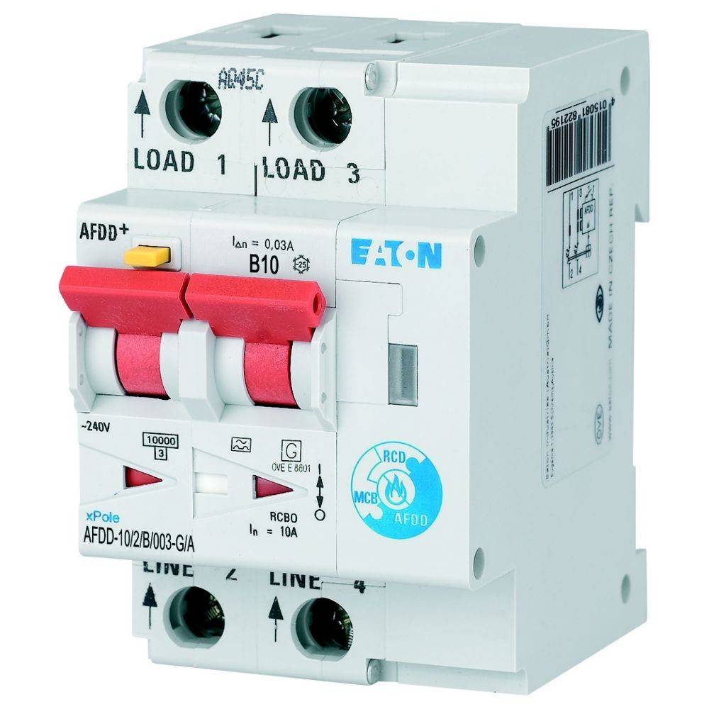 Eaton Brandschutzschalter AFDD-10/2/B/003-G/A-0