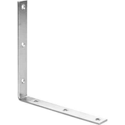 Metallwinkel in L-Form mit Löchern zur Wand- oder Möbelbefestigung.