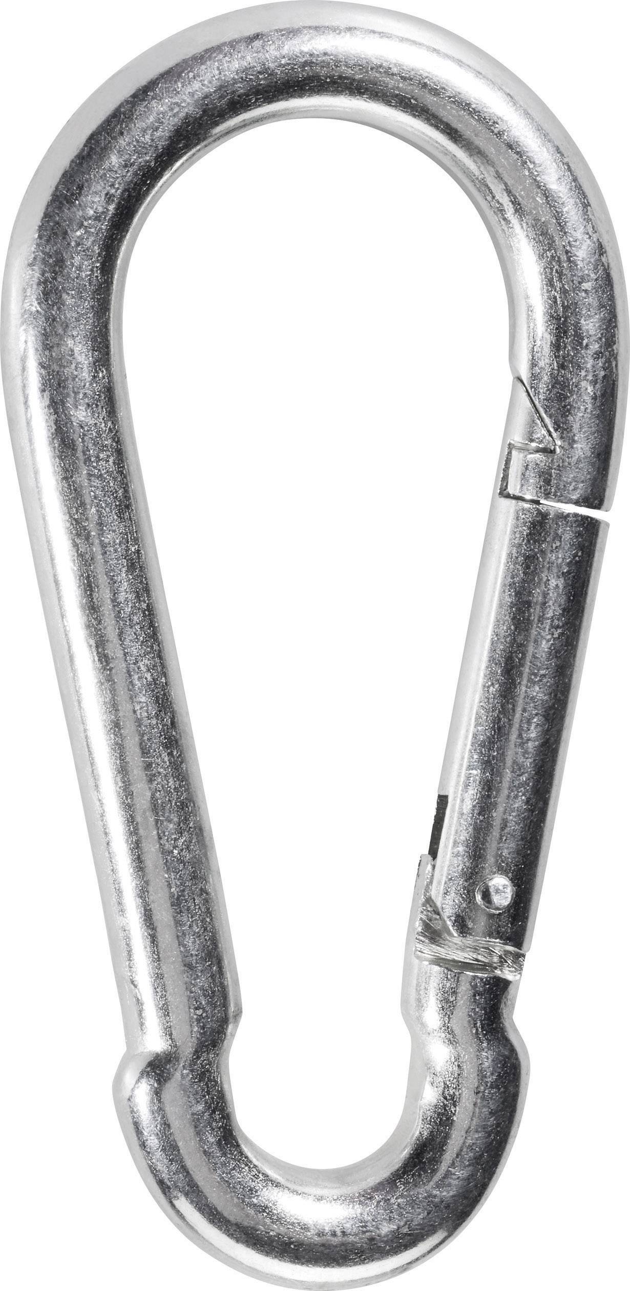 50 x FEUERWEHR KARABINERHAKEN 70 x 7mm Karabiner Stahl verzinkt Seil DIN 5299 C
