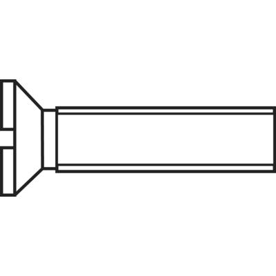 TOOLCRAFT  889717 Senkschrauben M2.5 16 mm Schlitz DIN 963   Stahl verzinkt 1 St.