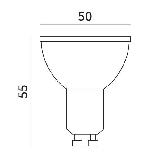 Philips Signify LED-Leuchtmittel Corepro spot CLA 4,6-50W GU10 830 36D-1