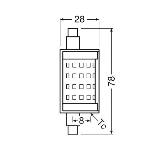 Ledvance Performance LED R7s doppelt Ended 78mm Klar 12W 1521lm - 827 Extra Warmweiß | Dimmbar - Ersatz für 100W-2