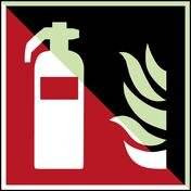 Brandschutz • Feuerlöscher • F001 • 200x200 mm • B-7583-1