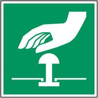 Erste Hilfe & Fluchtweg • Notaus-Schalter • E020 • 148x148 mm • B-7527-0