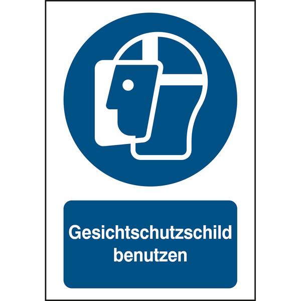 Gebot • Gesichtschutzschild benutzen • M013 • 297x210 mm • B-863