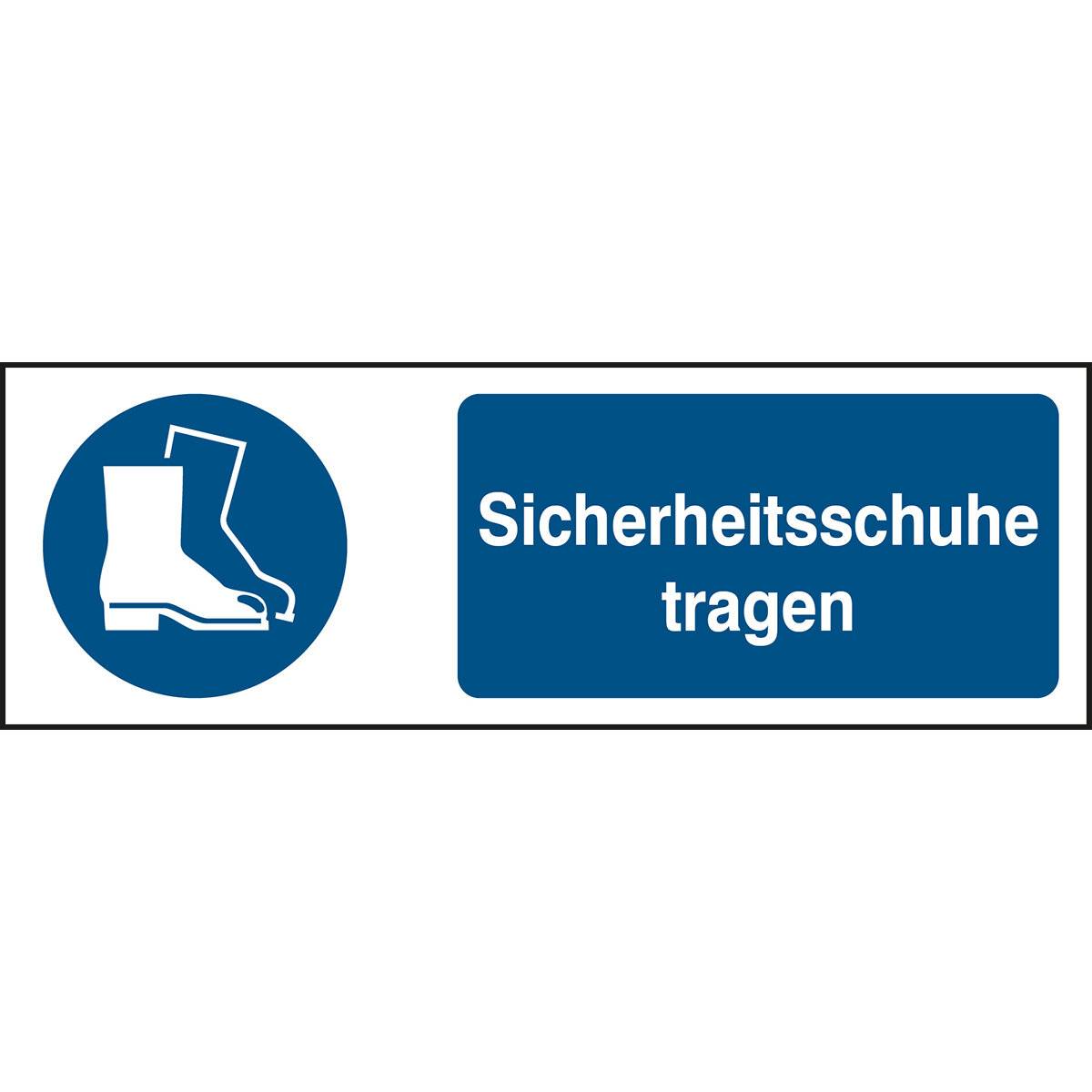 Gebot • Sicherheitsschuhe tragen • M008 • 50x150 mm • B-7527-0