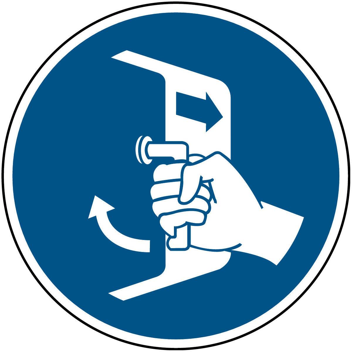 Gebot • Öffnungen schließen/sichern beim Aussetzvorgang • M037 • 200 mm • B-7525-0