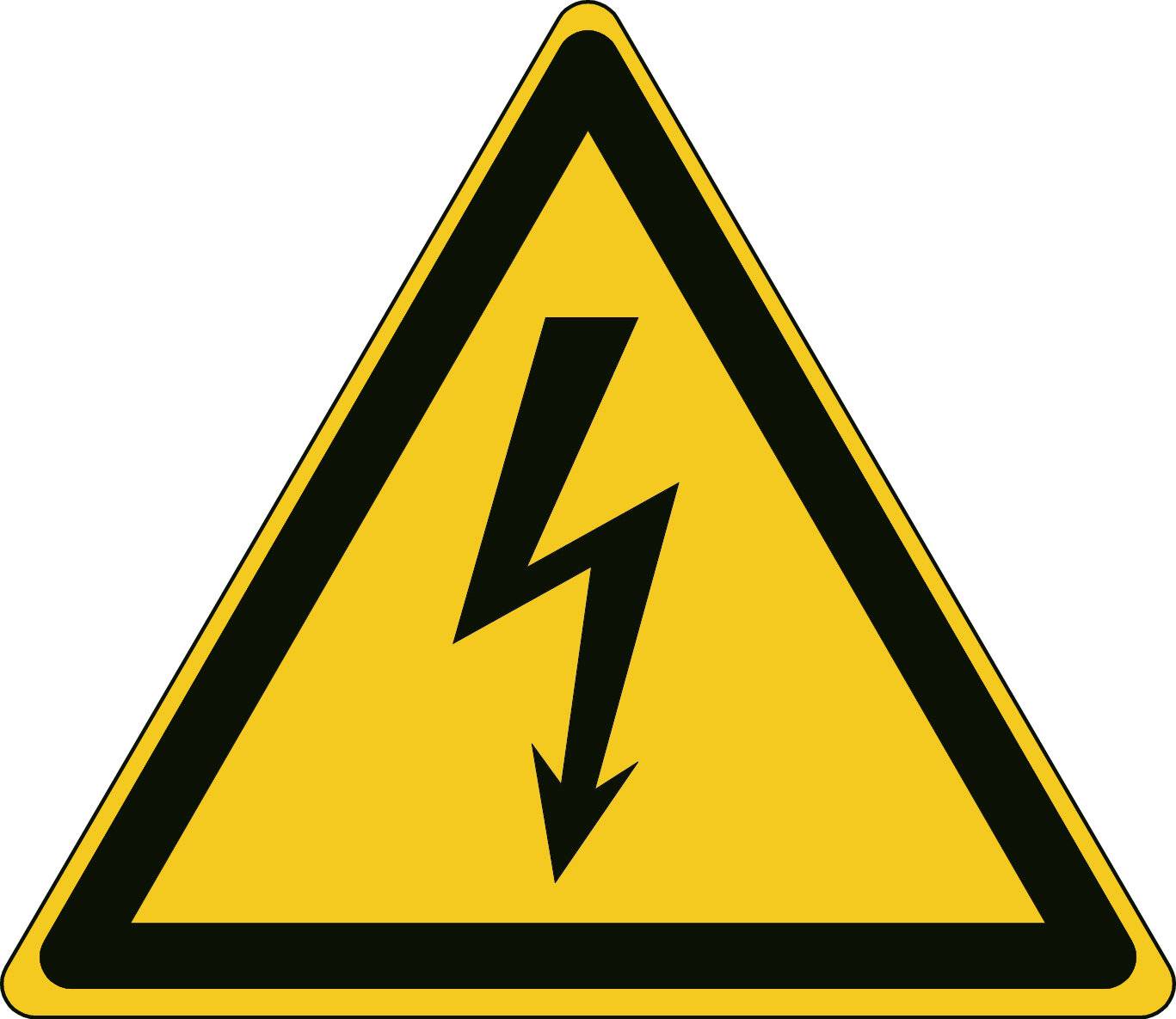 Warnung • vor gefährlicher elektrischer Spannung • W012 • 173x200 mm • B-7541-0
