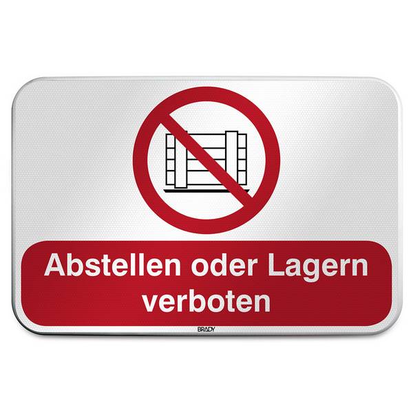 Verbot • Abstellen oder Lagern verboten • P023 • 600x400 mm