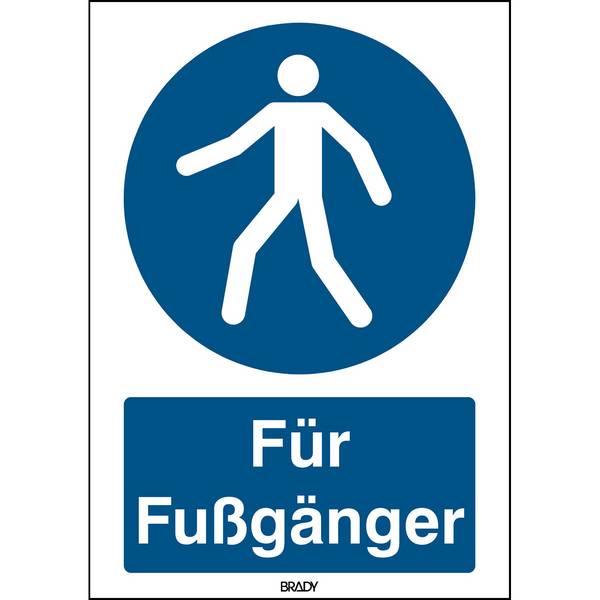 Gebot • Für Fußgänger • M024 • 420x297 mm • B-7541 • Für Fußgänger