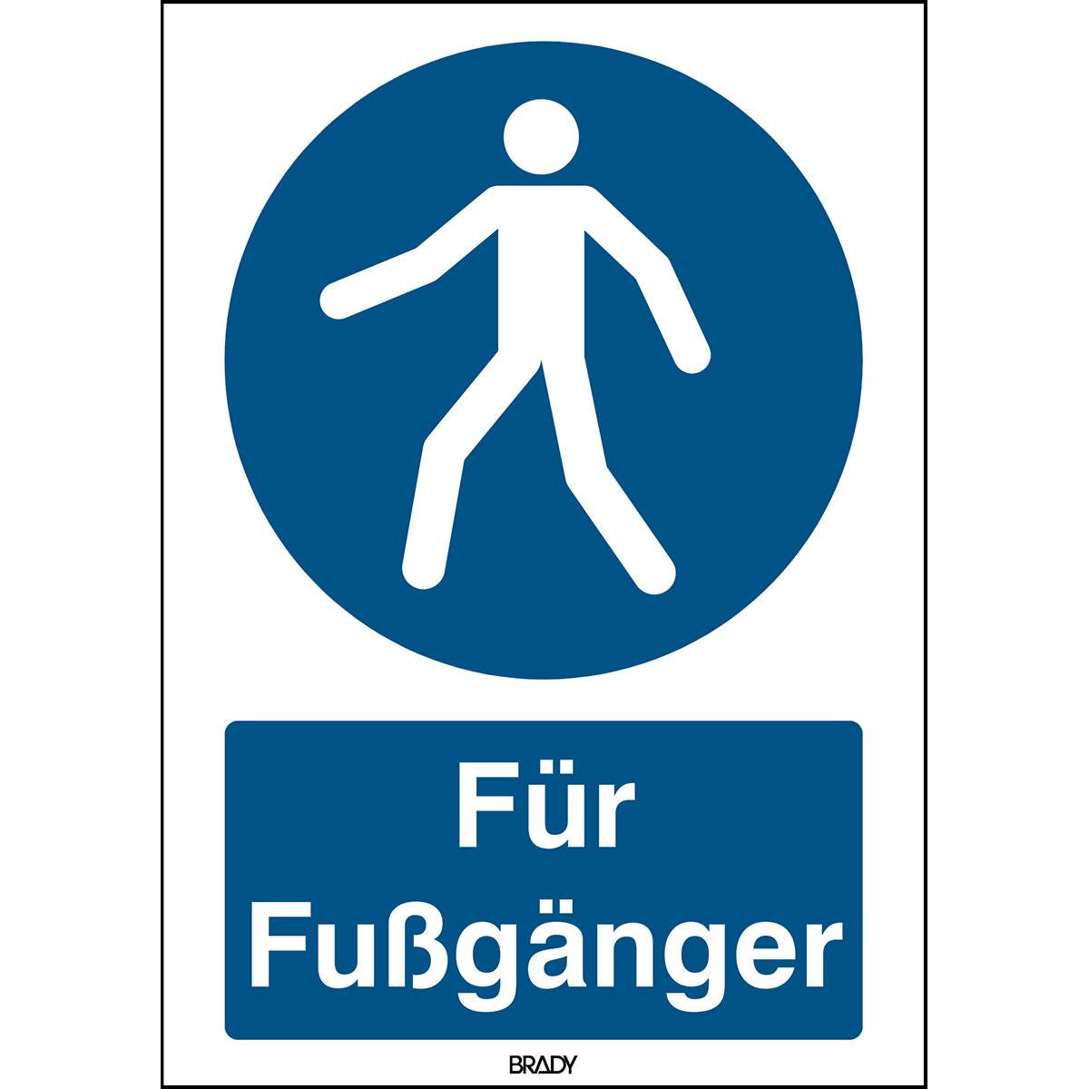 Gebot • Für Fußgänger • M024 • 420x297 mm • B-7541 • Für Fußgänger-0