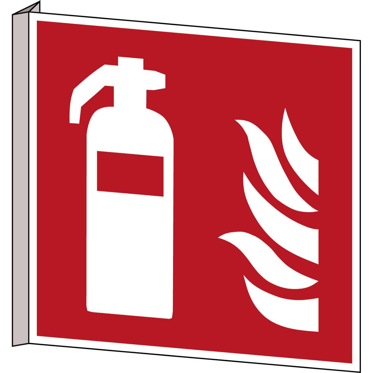 Brandschutz • Feuerlöscher • F001 • 151x151 mm • B-455 • Fahne-1