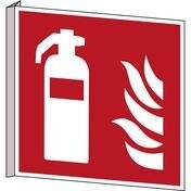 Brandschutz • Feuerlöscher • F001 • 151x151 mm • B-455 • Fahne-2