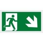Erste Hilfe & Fluchtweg • Notausgang (rechts) • E002/A135 • 148x297 mm • B-7541-1