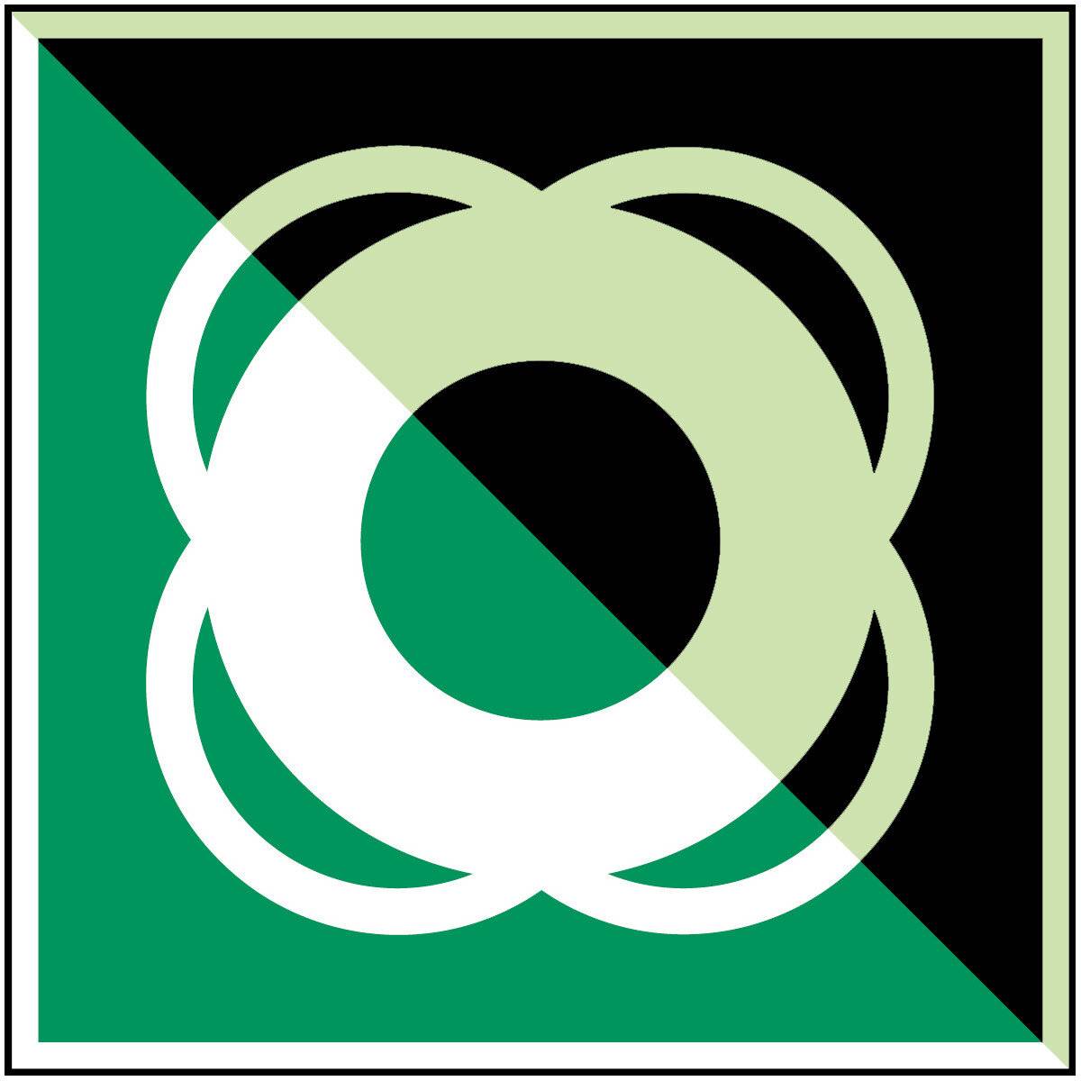 Erste Hilfe & Fluchtweg • Rettungsring • E040 • 200x200 mm • B-7590-0