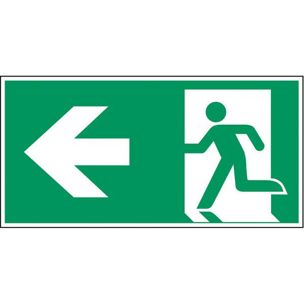 Erste Hilfe & Fluchtweg • Notausgang (links) • A270/E001 • 200x400 mm • B-7527