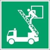 Erste Hilfe & Fluchtweg • Notausstieg • E017 • 148x148 mm • B-7527-2