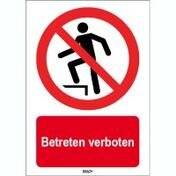 Verbot • Betreten verboten • P019 • 297x210 mm • B-863 • Betreten verboten-1