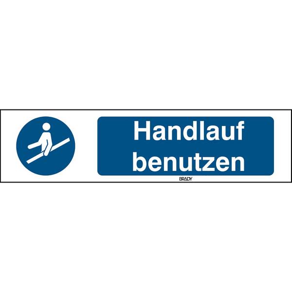 Gebot • Handlauf benutzen • M012 • 74x297 mm • B-7541 • Handlauf benutzen