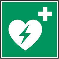 Erste Hilfe & Fluchtweg • Defibrillator • E010 • 100x100 mm • B-7541-0