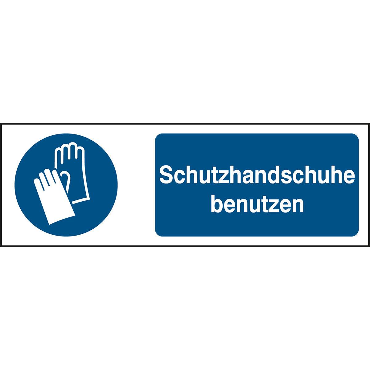 Gebot • Schutzhandschuhe benutzen • M009 • 150x450 mm • B-863-2