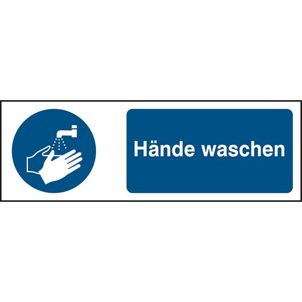 Gebot • Hände waschen • M011 • 150x450 mm • B-862 • Hände waschen