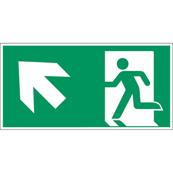 Erste Hilfe & Fluchtweg • Notausgang (links) • A315/E001 • 148x297 mm • B-7541