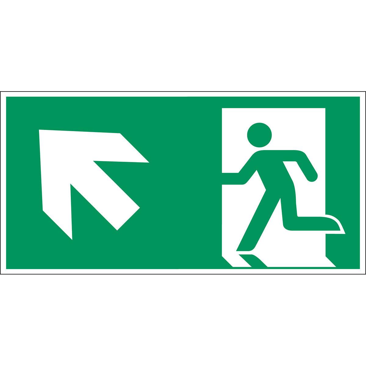 Erste Hilfe & Fluchtweg • Notausgang (links) • A315/E001 • 148x297 mm • B-7541-0