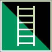 Erste Hilfe & Fluchtweg • Fluchtleiter • E059 • 200x200 mm • B-7584-1