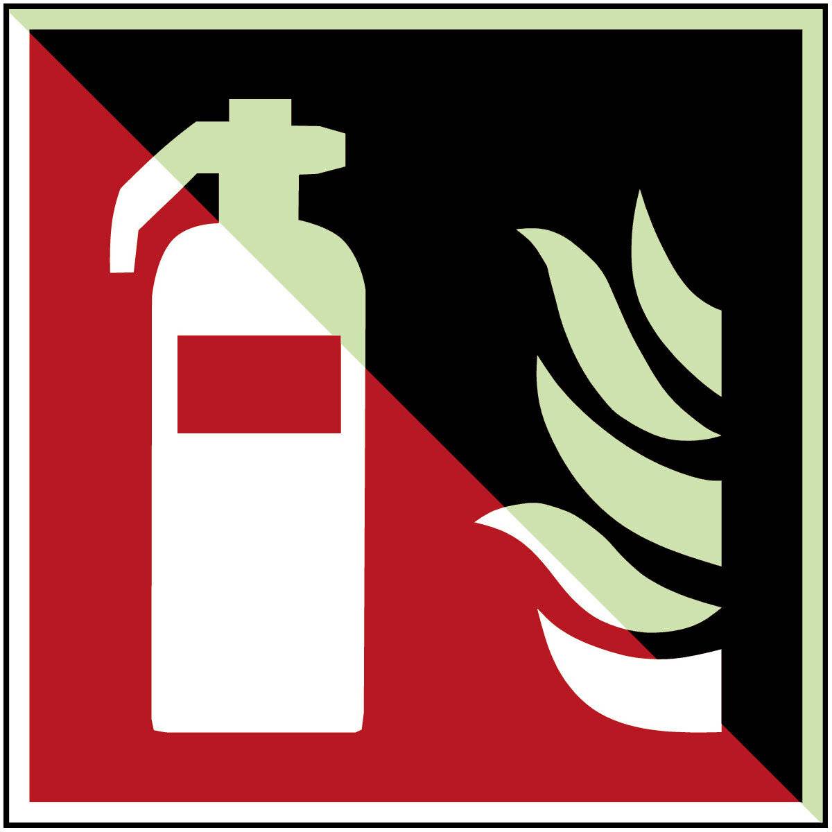 Brandschutz • Feuerlöscher • F001 • 200x200 mm • B-7583-2