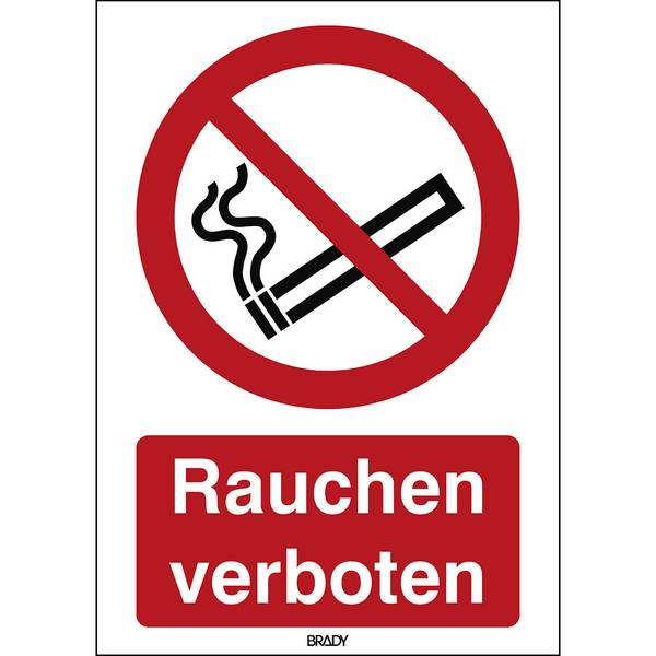 Verbot • Rauchen verboten • P002 • 297x210 mm • B-862 • Rauchen verboten