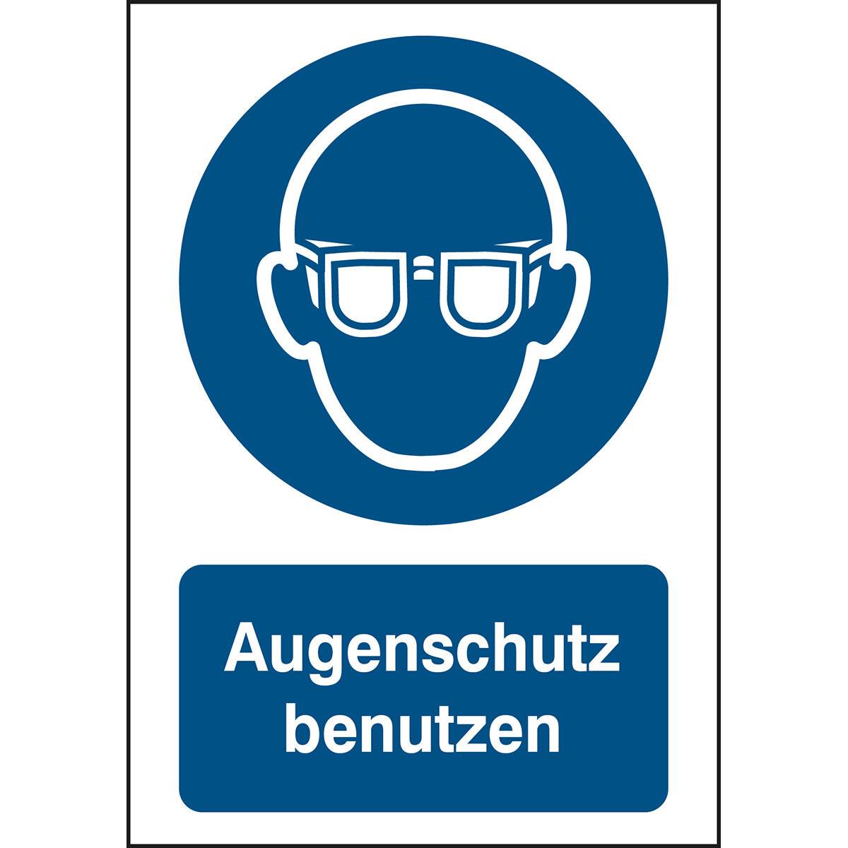 Gebot • Augenschutz benutzen • M004 • 210x148 mm • B-7541-0