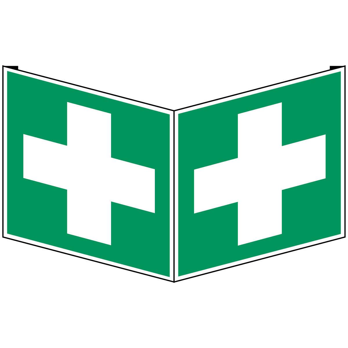 Erste Hilfe & Fluchtweg • Erste Hilfe • E003 • 253x253 mm • B-455 • Winkel-1
