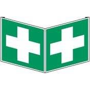 Erste Hilfe & Fluchtweg • Erste Hilfe • E003 • 253x253 mm • B-455 • Winkel-2