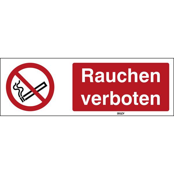 Verbot • Rauchen verboten • P002 • 150x450 mm • B-862 • Rauchen verboten