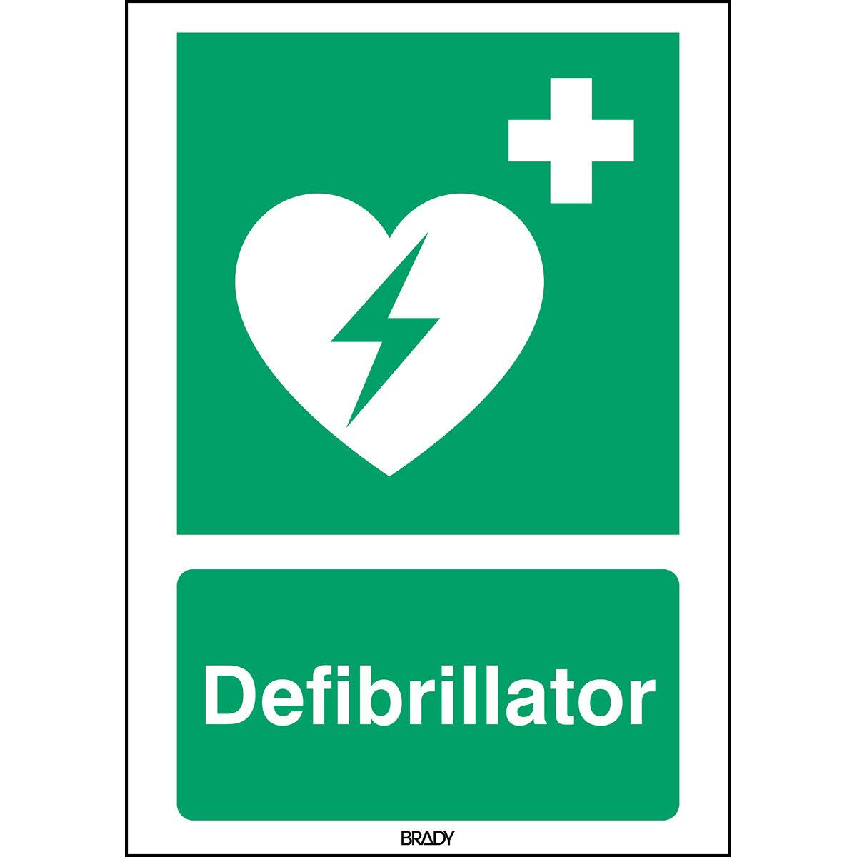 Erste Hilfe & Fluchtweg • Defibrillator • E010 • 210x148 mm • B-7541-0