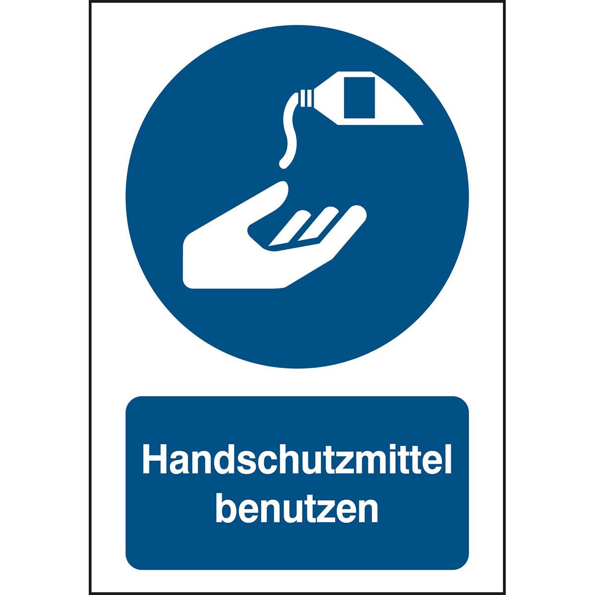 Gebot • Handschutzmittel benutzen • M022 • 297x210 mm • B-863-0