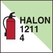 Brady Corporation IMO PIC IMO181 B-7568 Tragbarer Feuerlöscher Halon 1211/4-1