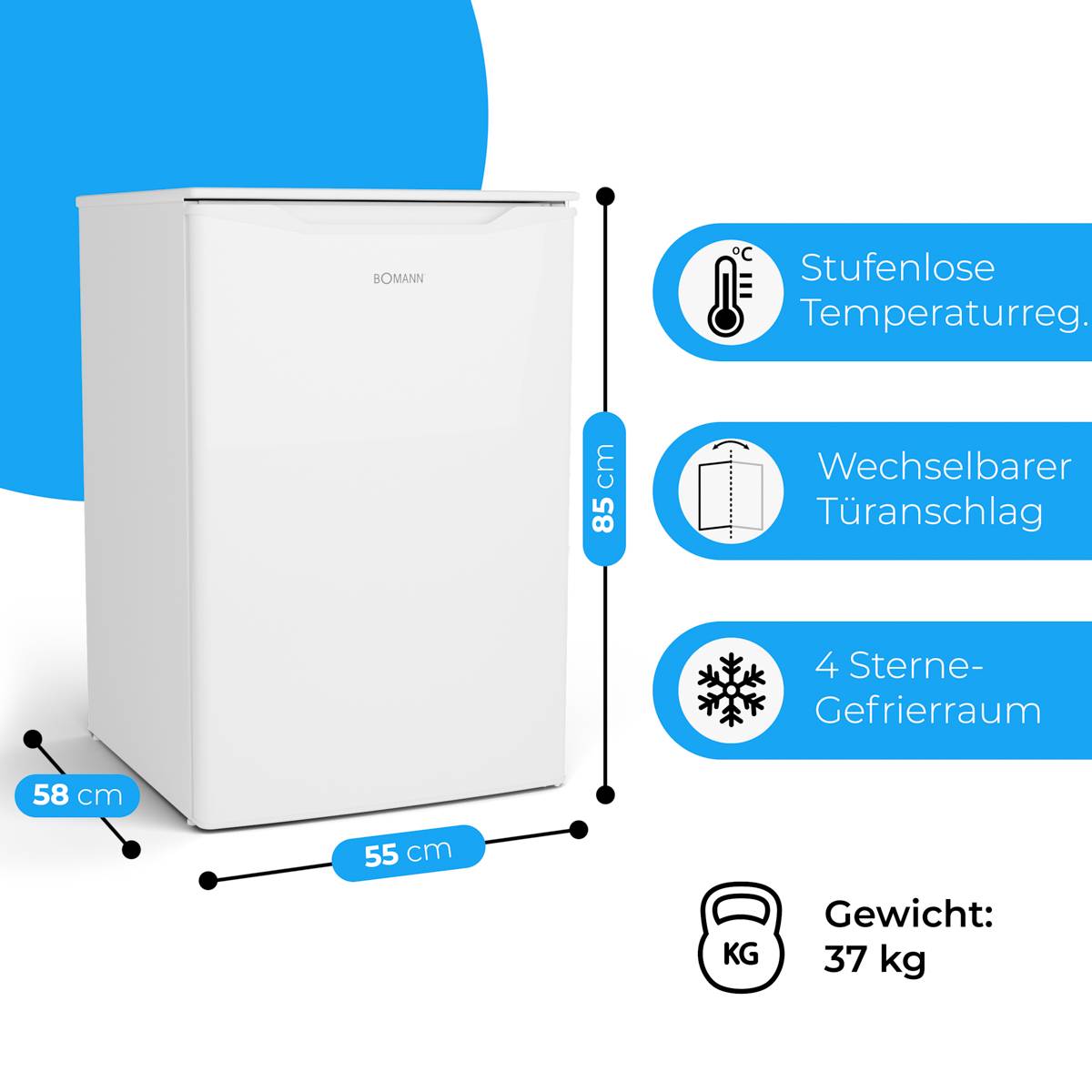 Bomann Gefrierschrank GS 7253 weiß-4