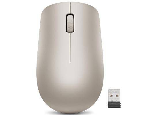530, Beidhändig, Optisch, RF Wireless, 1200 DPI, Mandel, Beige-0