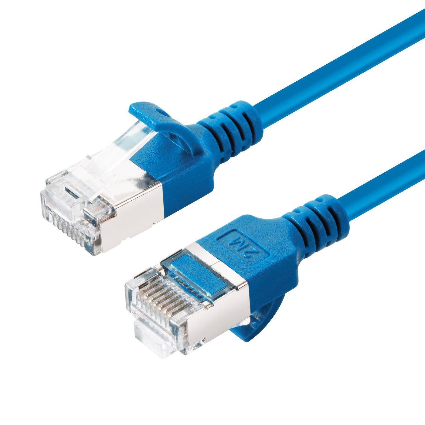 MicroConnect CAT6A U-FTP Slim, LSZH, 1.5m Network Cable, Blue-0