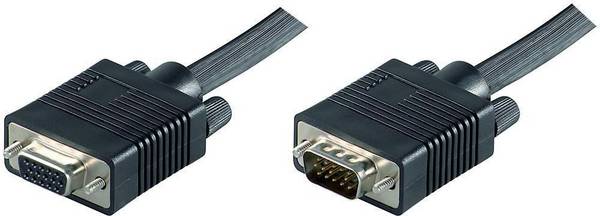 MicroConnect Full HD SVGA HD15 Extension 3m Extension cable, Black Resolution : 1920 x 1080p, Double Shielded