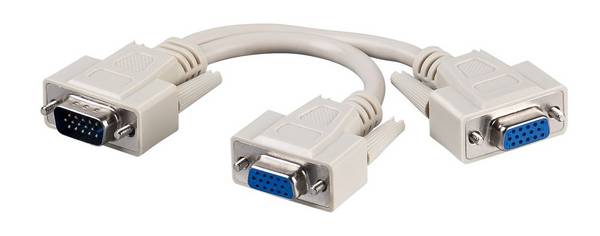 MicroConnect VGA Y-splitter 1 to 2, passive 0,30m 100pcs/box