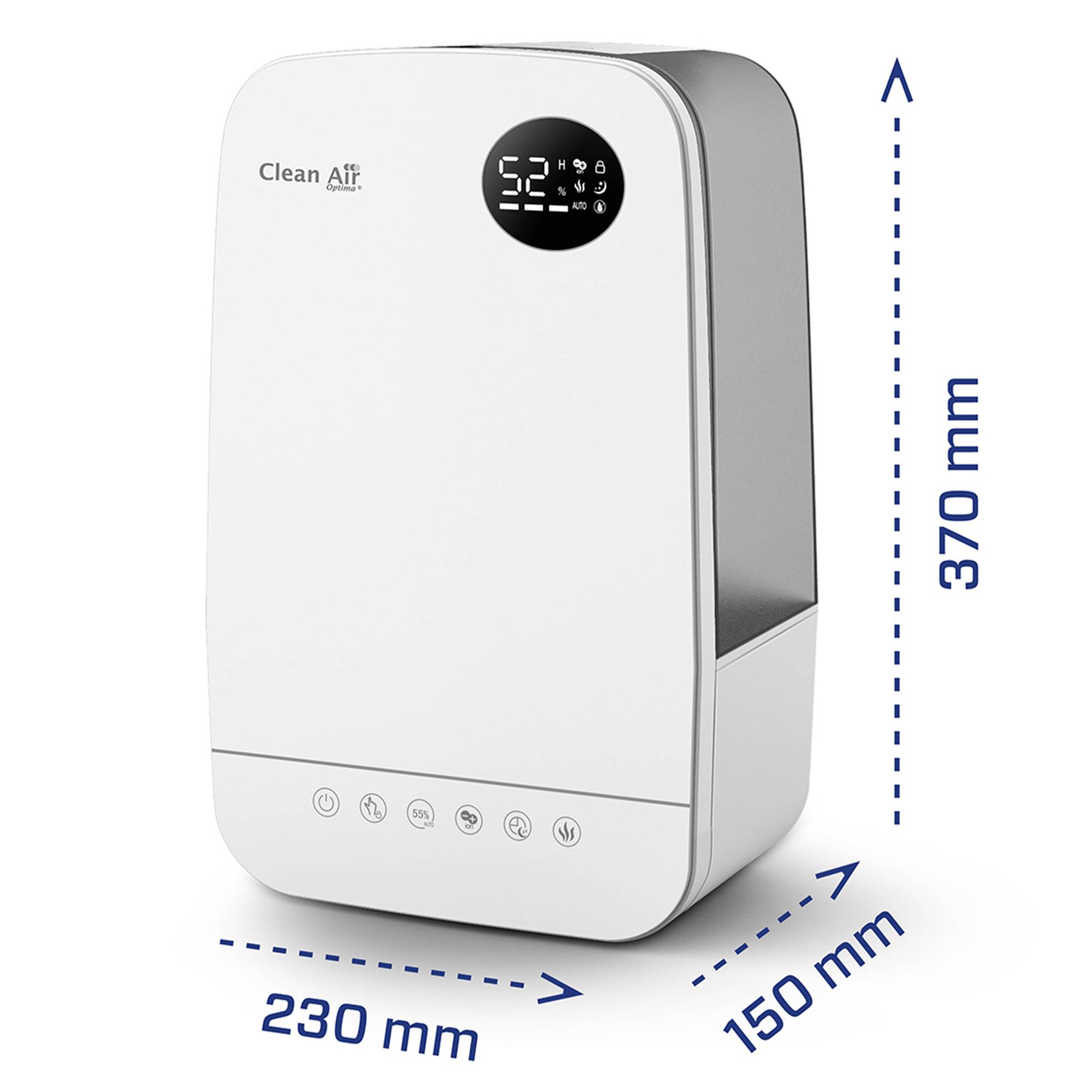 Luftbefeuchter - Clean Air Optima CA-606W - Befeuchtungsleistung max. 480 ml/h - Geeignet für Räume bis 65m²/160 m³-4